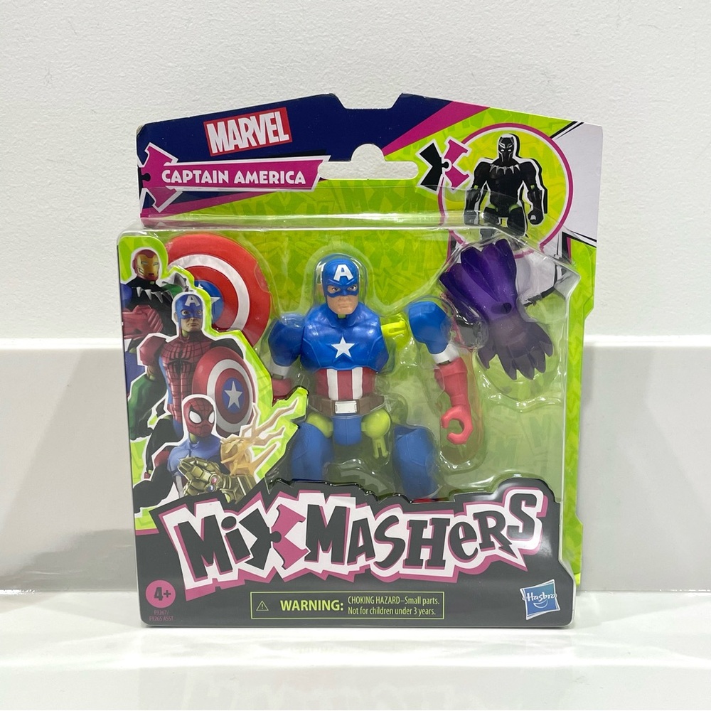 🟣2/$20 NEW MixMashers Marvel Captain America Action Figure